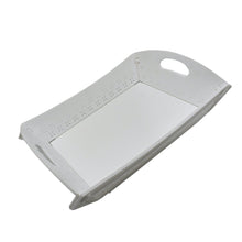 Foldable Plastic Serving Tray - Portable with Handle for Kitchen & Dining (1pc)