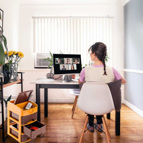 Versatile 3-layer storage shelf for household and office use.